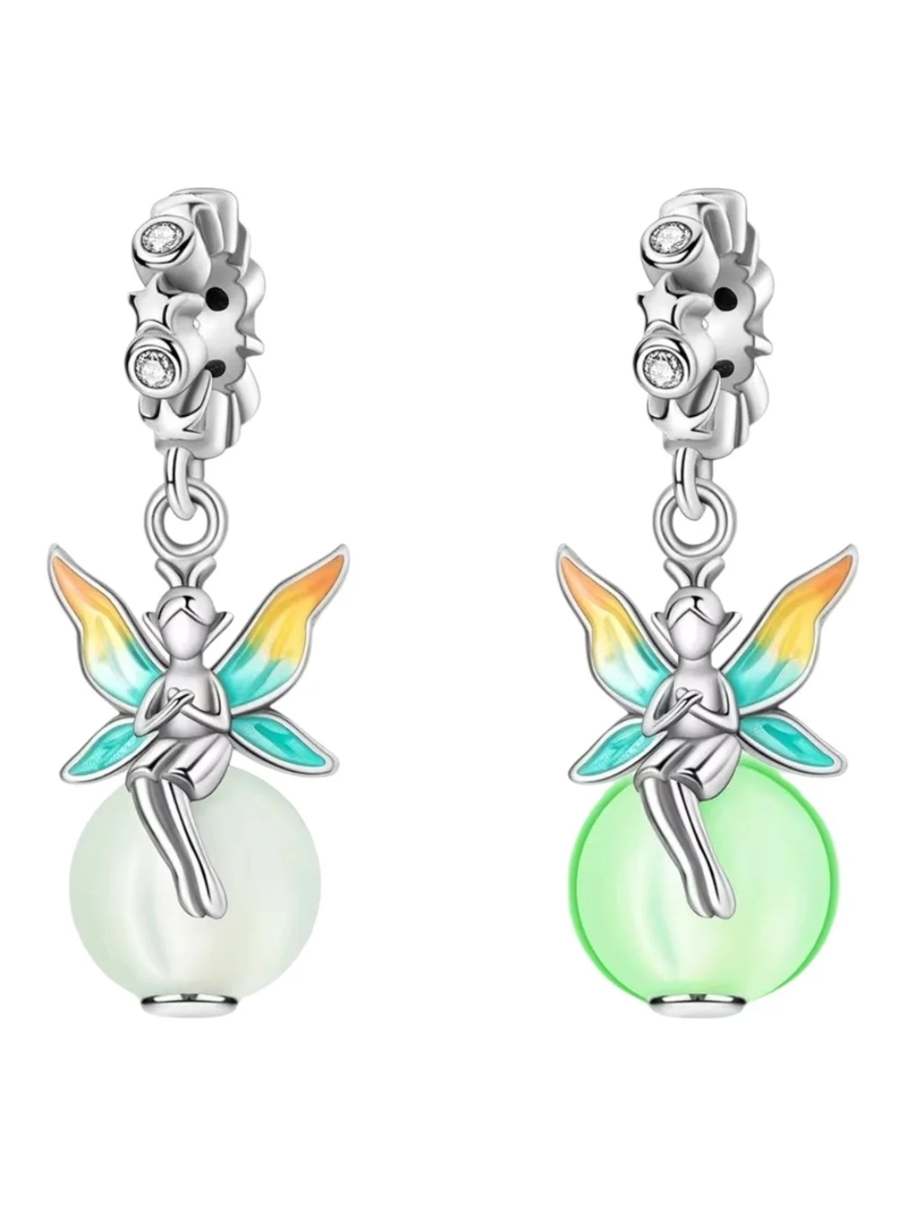 Magical Glow-in-the-Dark Fairy Garden Dangle Charm S925